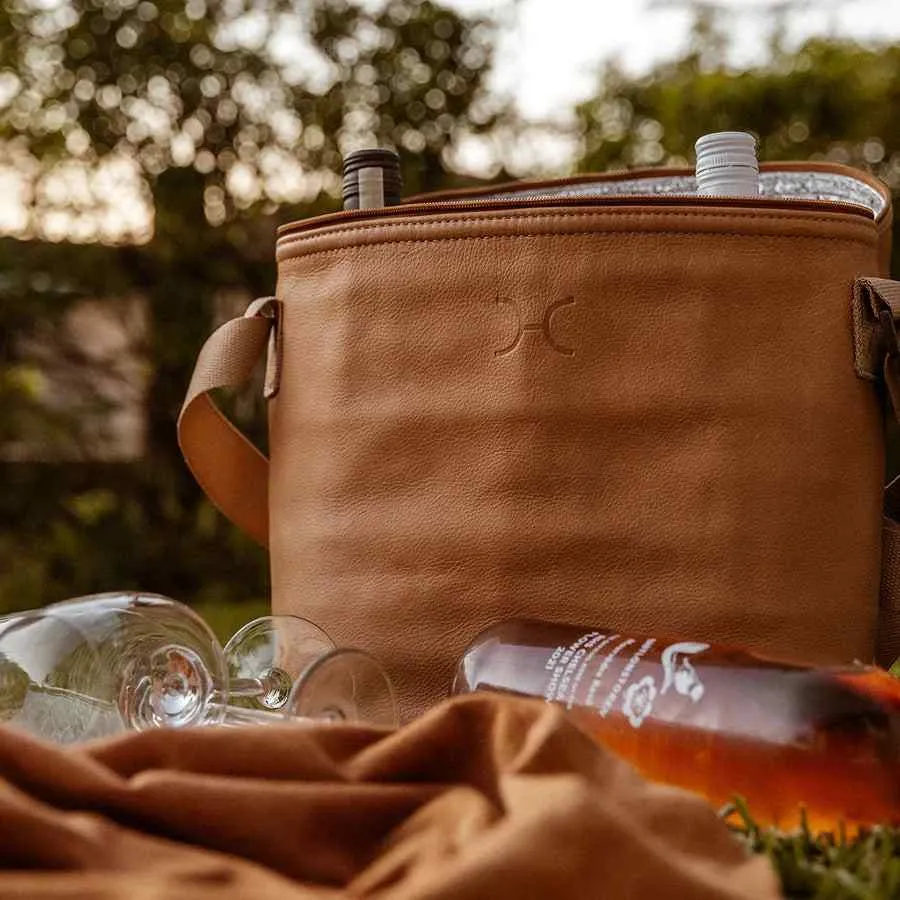 Thandana Leather Jumbo Wine Cooler Carry Bag