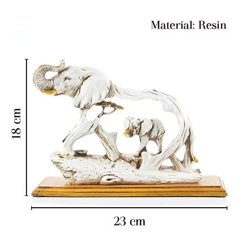 The Artment your artistic apartment, Golden Elephant | Show Piece for Home Decor | Resin Table Accent | House Warming Bedroom Living Room Office Restaurant Decoration Car Accessory Gifts Accessories