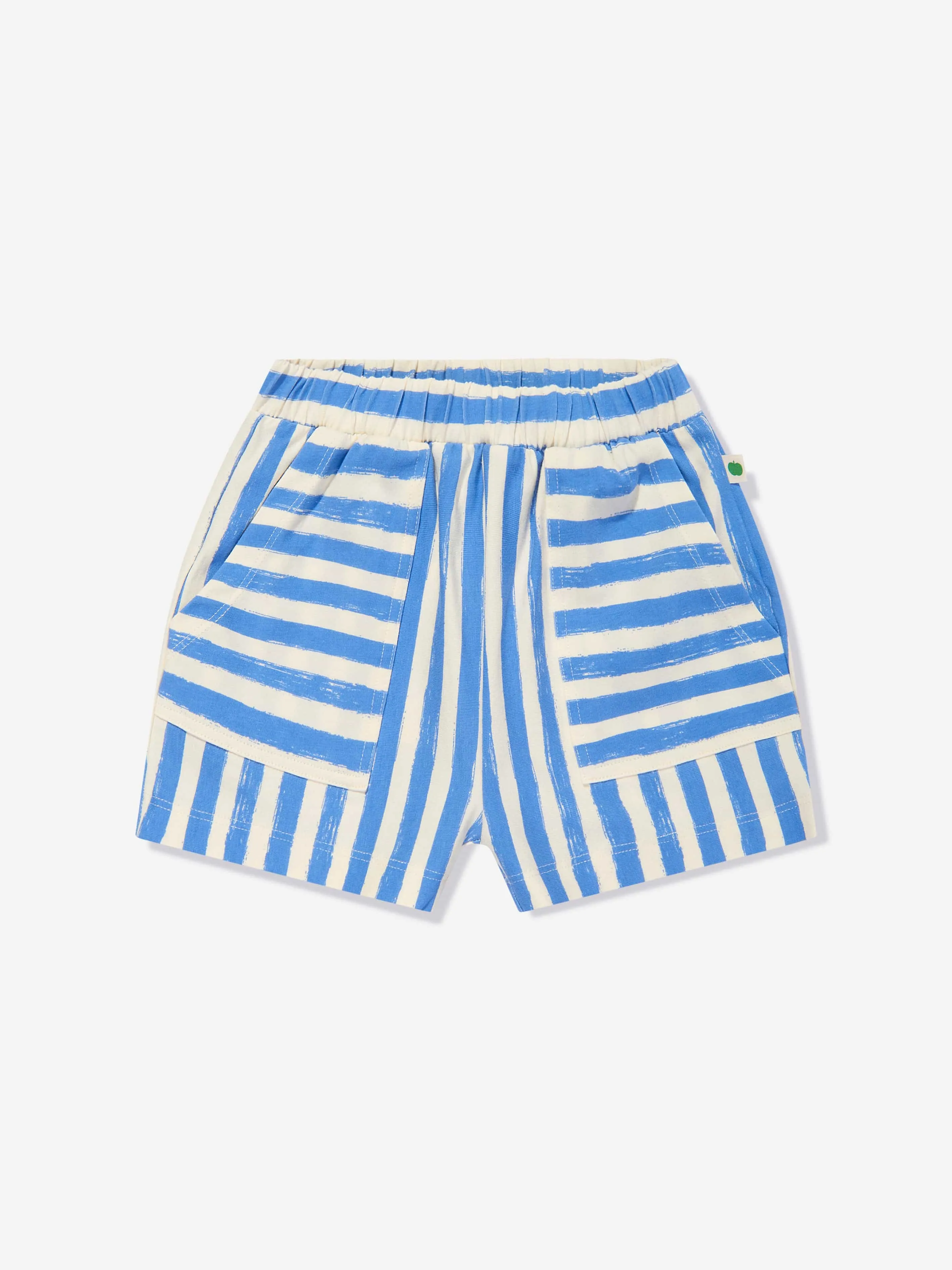 The Bonnie Mob Boys Cruz and Coley Striped Short Set in Blue