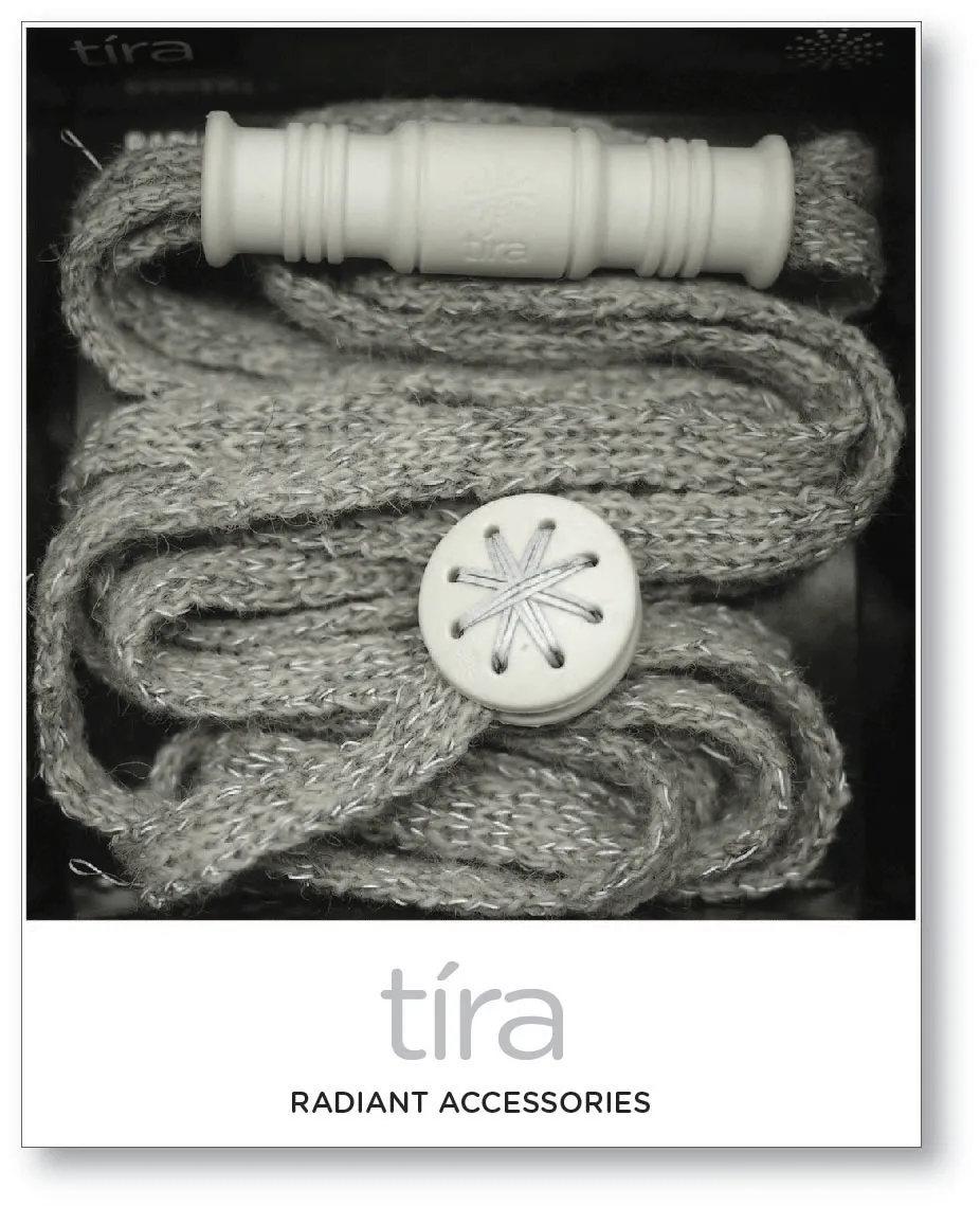 Tíra Radiant Necklace - Light Grey