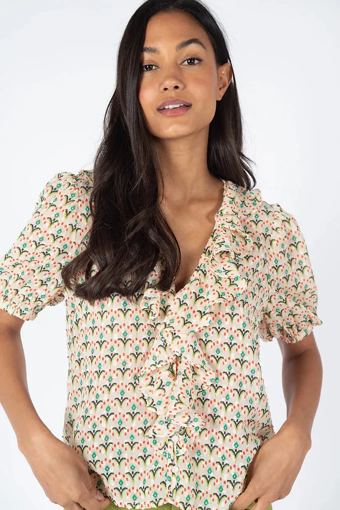 Traffic People - Printed Blouse Short Sleeve