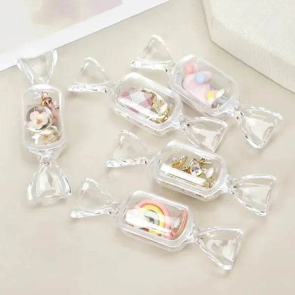 Transparent candy shaped box