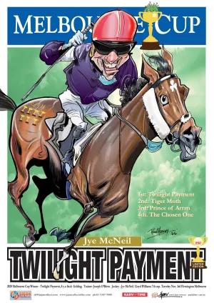 Twighlight Payment, 2020 Melbourne Cup, Harv Time Poster