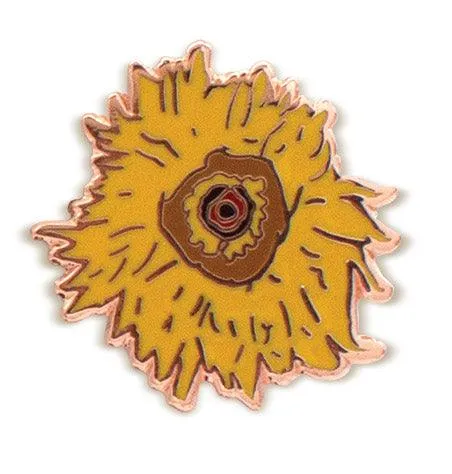 Van Gogh & Sunflower Enamel Pin Set