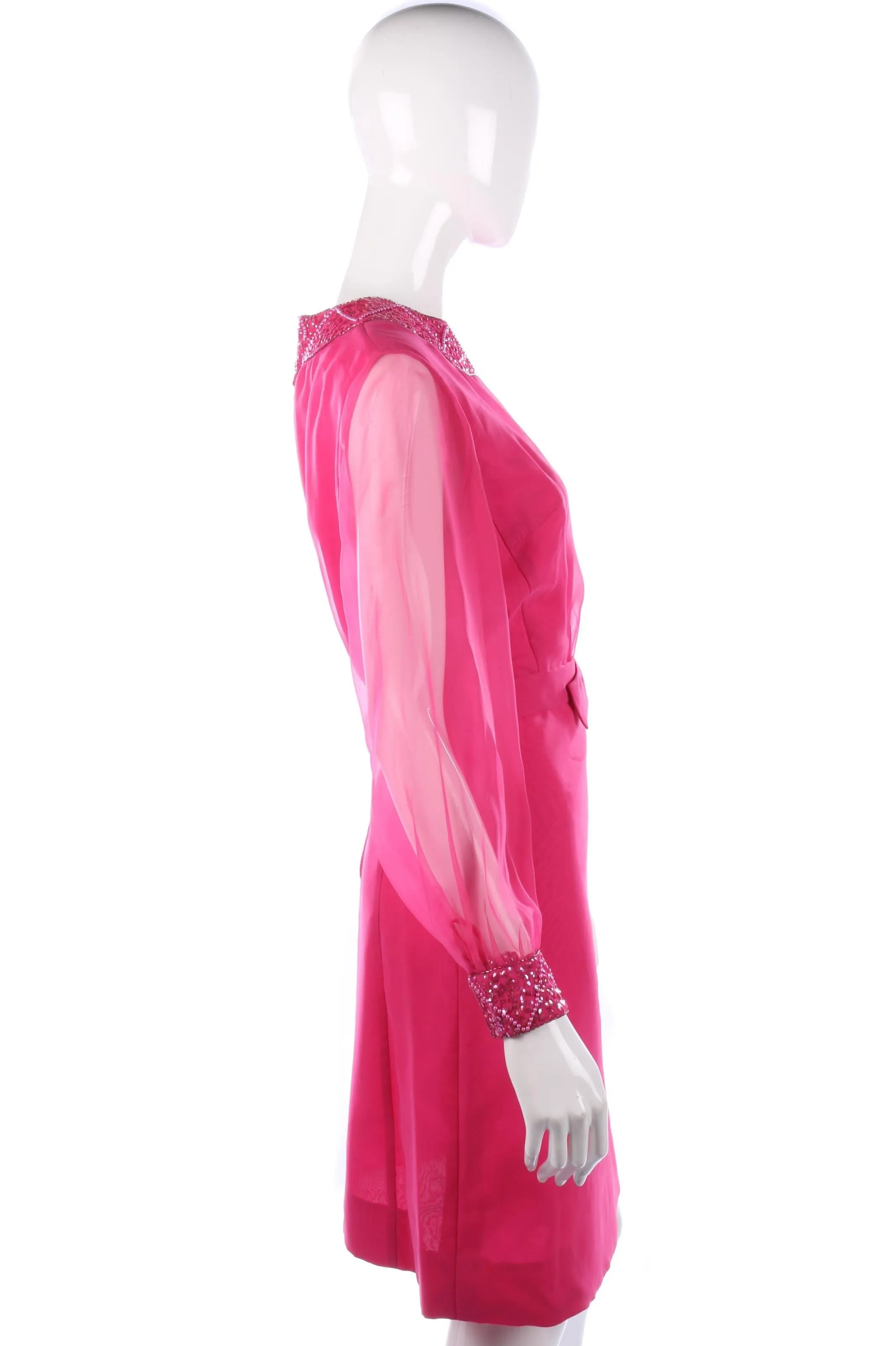 Vintage late 1960's pink dress size M