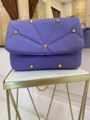 Violet Stud Bag