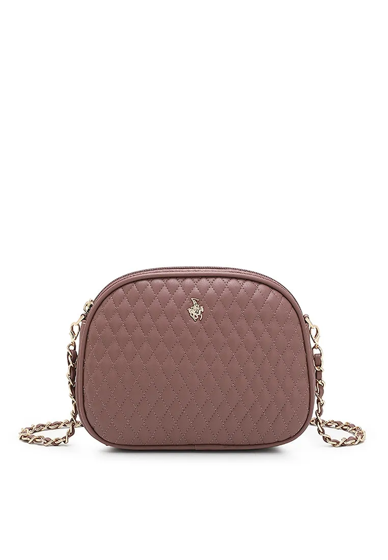 Women's Quilted Chain Sling Bag / Crossbody Bag -HJP 547