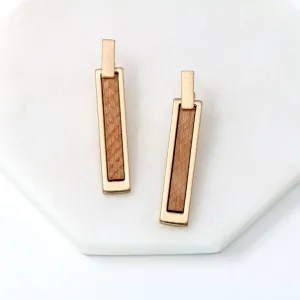 Wooden Bar Earring