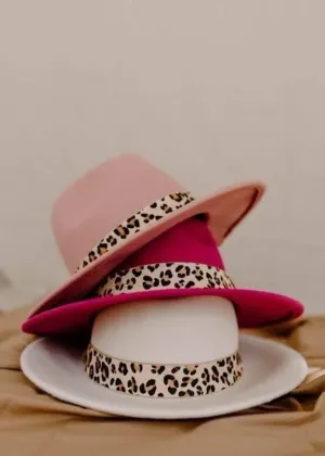 Wool Leopard Fedora